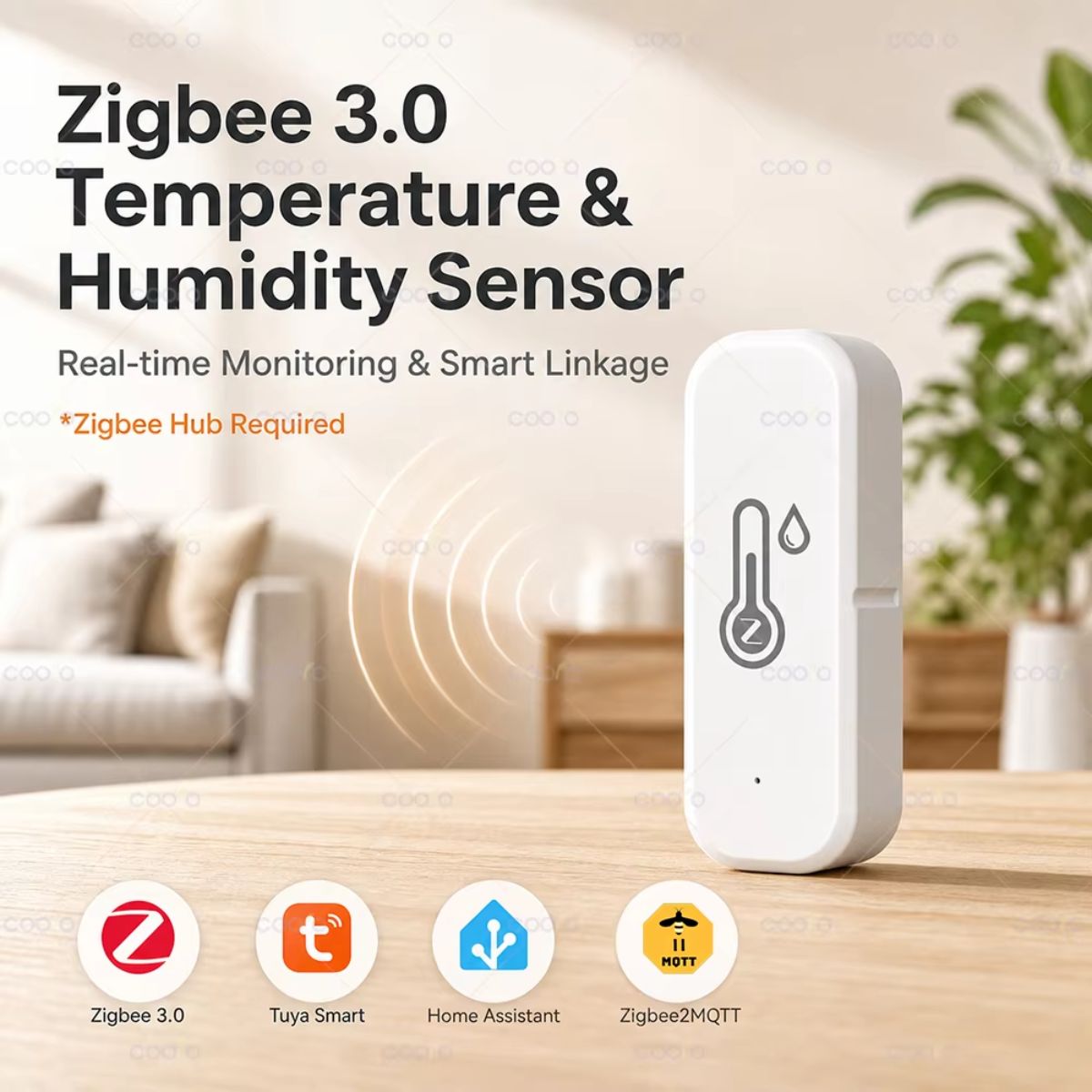 Tuya Zigbee Smart Temperature & Humidity Sensor